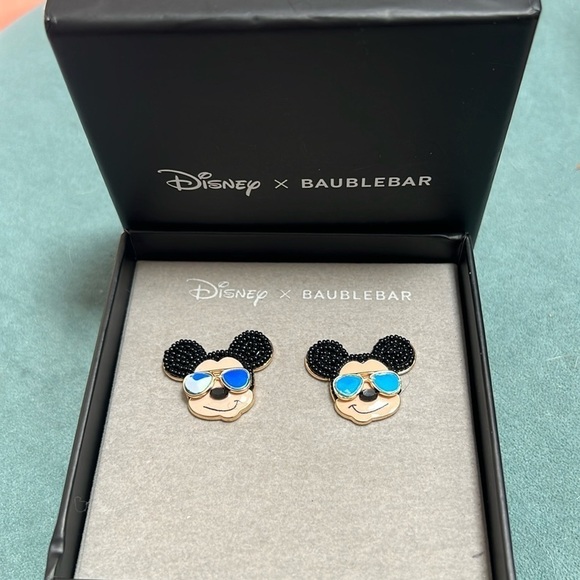 Disney x BAUBLEBAR Mickey Mouse Sunglass Earrings New - Picture 1 of 6